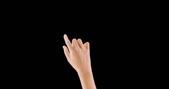 带透明通道的4K级女性手势动作视频素材