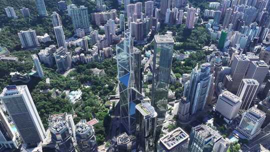 香港维多利亚港航拍