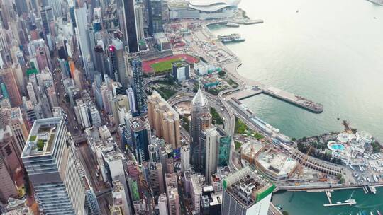 香港城市高空航拍