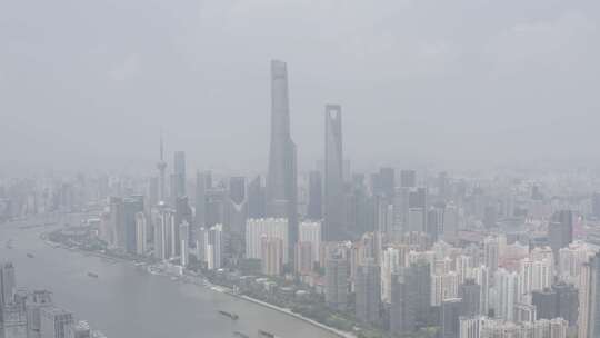 「有版权」原创航拍上海外马路建筑4K-4