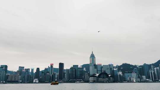 香港维多利亚港直升飞机