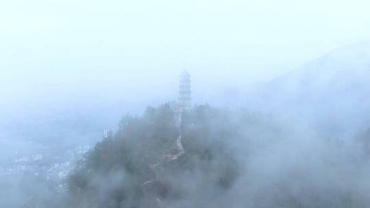 天台山赤城山4K航拍视频
