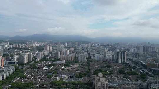 航拍福州风光福州大景城市天际线