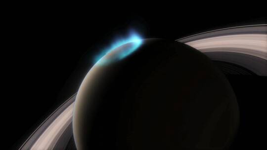 土星北部的极光
