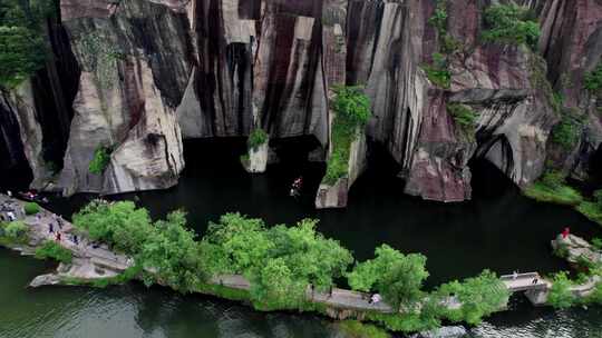 绍兴东湖景区航拍