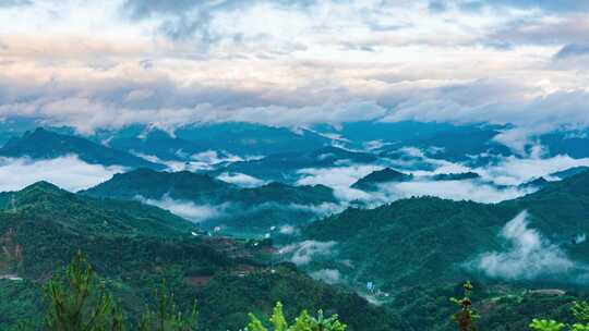 广西河池凤山百乐坳日出云海