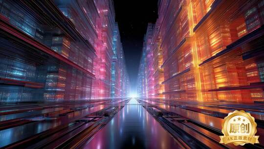 光速穿梭时空隧道科技未来无限可能