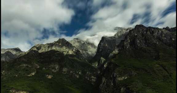 丽江玉龙雪山背面延时