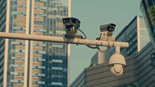 城市监控摄像头合集视频素材模板下载