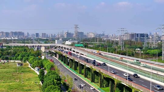 上海罗山高架路  沪奉高速  城市快速路