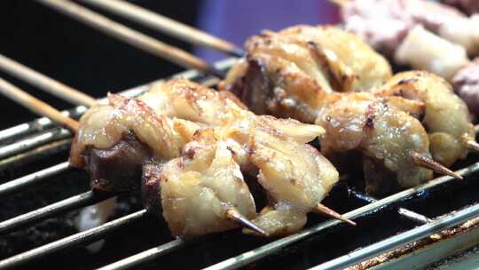 烧烤 烤羊肉串 羊肉 美食 夜宵 夜生活