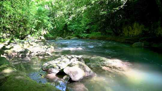 山水河流小溪水湖泊峡谷自然风光