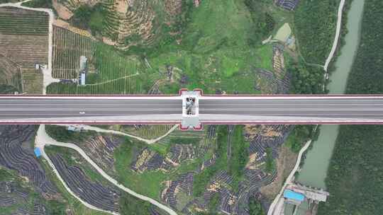 贵州平塘大桥俯拍视频素材模板下载