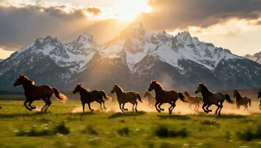 2026马年马群奔跑骏马奔腾万马驰骋