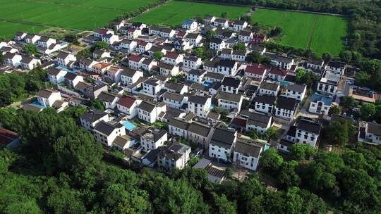 江南农村居住环境航拍