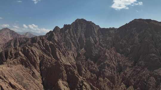 乌恰天山昆仑山交汇地貌航拍