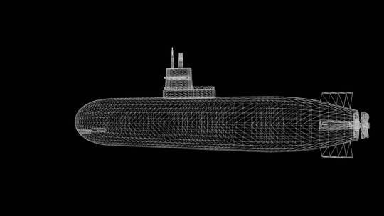 核潜艇动画视频素材模板下载