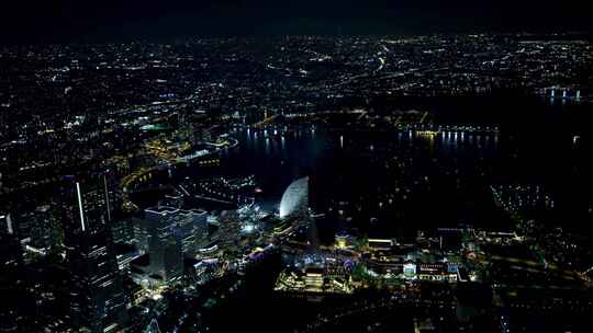 日本城市航拍东京航拍东京夜景航拍