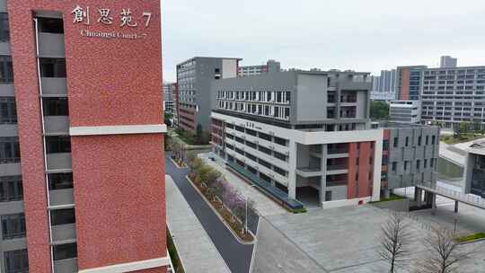 4K航拍广东白云学院14视频素材模板下载