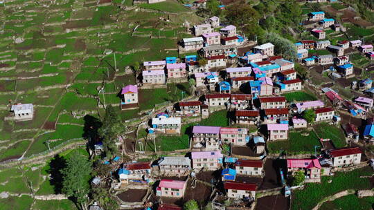 西藏日喀则定结县陈塘沟全景视频素材模板下载