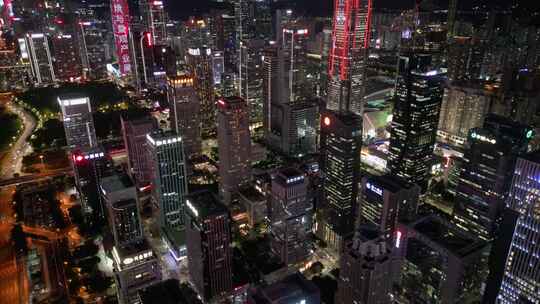深圳加班繁忙都市夜景视频素材模板下载
