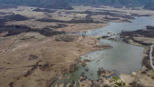 湖北神农架大九湖湿地公园航拍