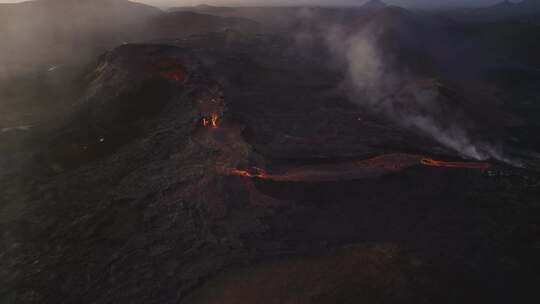 火山，喷发，熔岩，沸腾