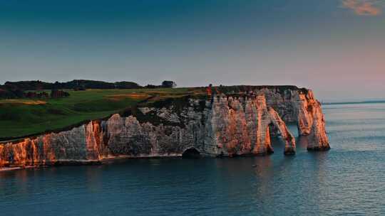 Etretat，诺曼底，海岸，海