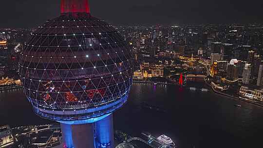 上海陆家嘴/外滩/黄浦江/地标/游轮夜景