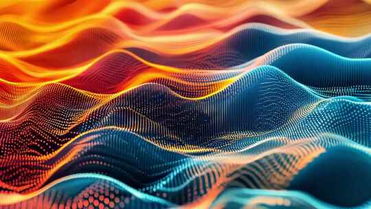 动感抽象波浪线条背景