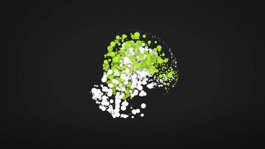 彩色整洁颗粒logo演绎AE模板