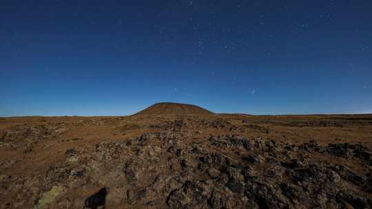 内蒙古火山星空