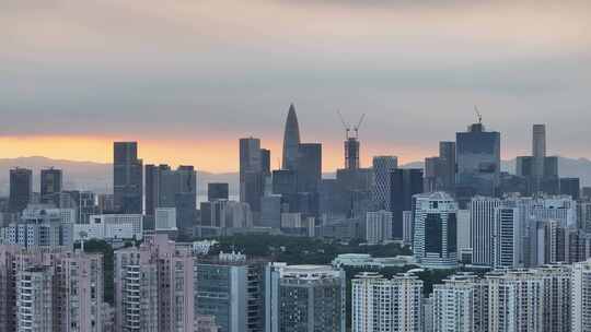 深圳湾南山区航拍