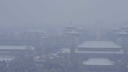 北京雪景 故宫雪景 北京下雪