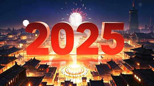 2025数字 2025新年片头