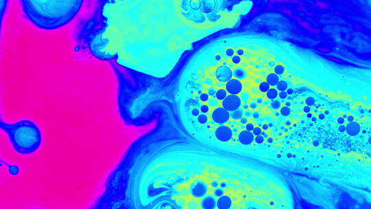 彩色流体细胞肌理流动 (2)