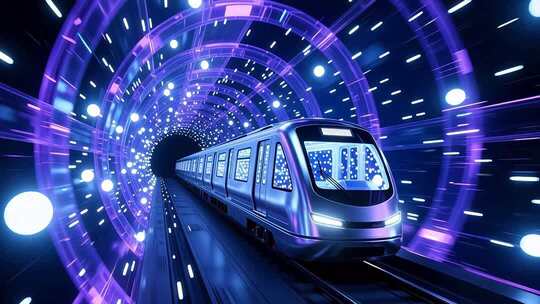 地铁时空隧道穿梭4K