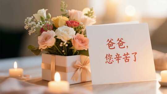 父亲节爸爸父爱如山老爸拥抱孩子温馨唯美