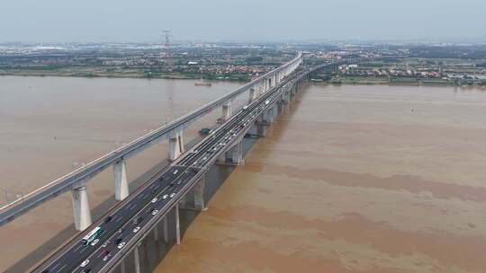 航横拍4K深岑广明高速佛山高明富龙特大桥