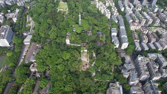 福建福州乌山景区航拍