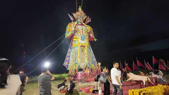 中国广东省汕尾市陆丰市曲清村孟兰胜会