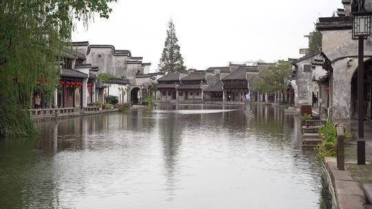 浙江湖州南浔古镇百间楼江南水乡风景