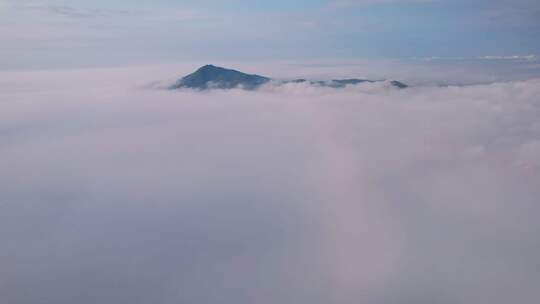 福建东山岛金銮湾云海日出航拍