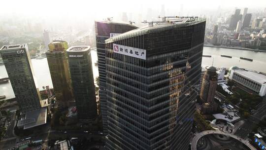 上海陆家嘴金融中心航拍