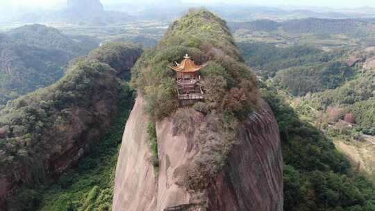 韶关仁化丹霞山无人机航拍阳元石广东5A景区视频素材模板下载