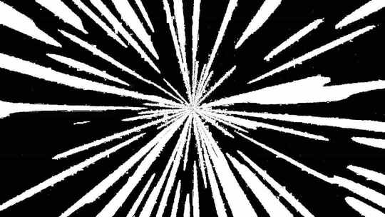 白色动漫速度线漫画风冲刺线条