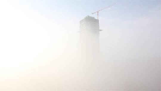 城市浓雾、成都雾气、流动的浓雾01