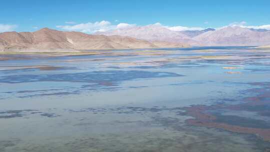 西藏湿地景观航拍视频素材