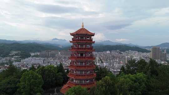 福建龙岩永定航拍