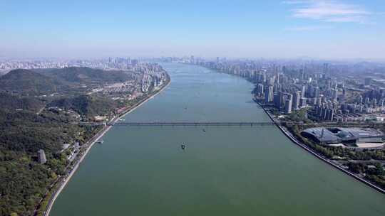 杭州钱江一桥两岸大全景